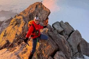 Fin sulla vetta del Monte Rosa