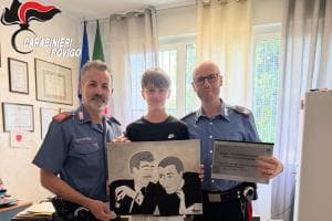 Dedica la testina a legalità e carabinieri