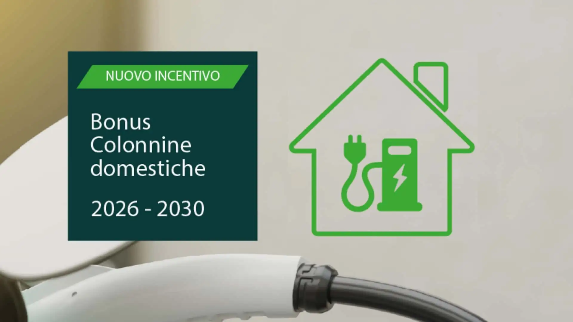 Incentivo colonnine 2026, aperte le richieste: fino a 1.500 euro per ricaricare l’auto elettrica