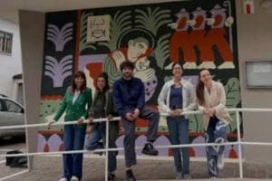 Un murale al centro giovani