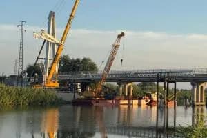 Il nuovo ponte sta prendendo forma