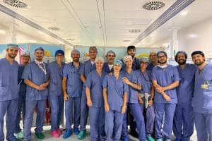 Tumore gigante, impresa in sala operatoria