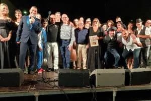 Sul podio Marco con Cohen