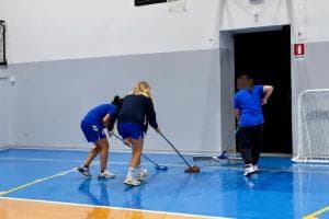 Palestra allagata dalla finestra