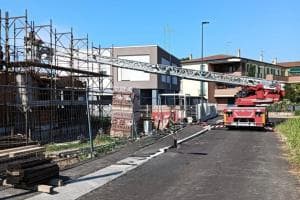 Paura per un operaio in Città Giardino