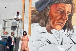 Sul muro l’omaggio ai Canozi