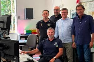 Al comando della polizia locale per dire "grazie"