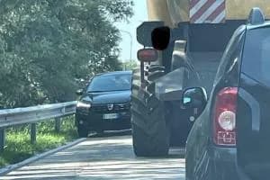 Mietitrebbia stacca i cartelli e fugge