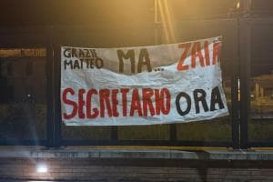 Striscione pro Zaia in città