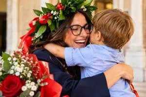 Mamma e laureata con 110 e lode